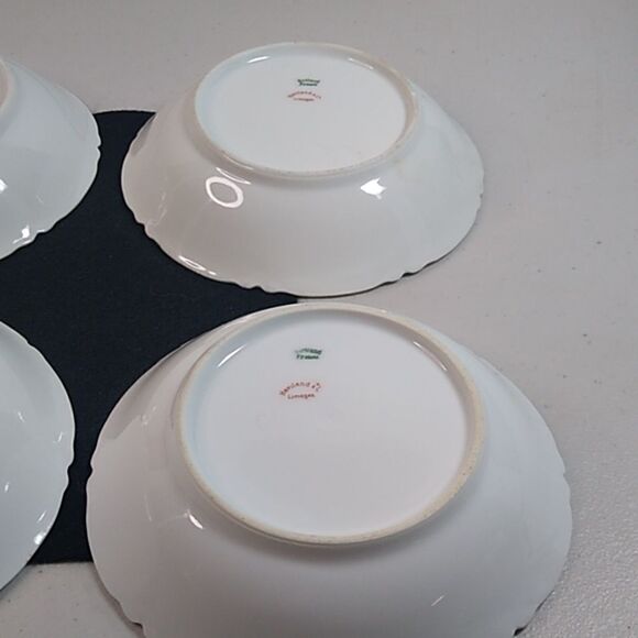 Antique Haviland France Limoges Berry/sauce Bowls Pink Rose (6) - Picture 8 of 10